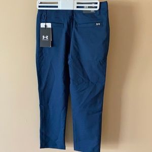 Boys Under Armour Golf Pant- Size Youth Small- Navy